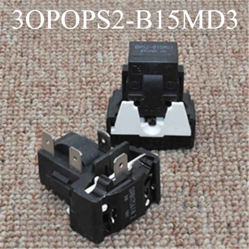 Universal 1/3Plug PTC Starter QPS2-B15MG1 B15MD3 Fo Refrigerator Overload Protection Relay 3UF Capacitor Kits  1pcs