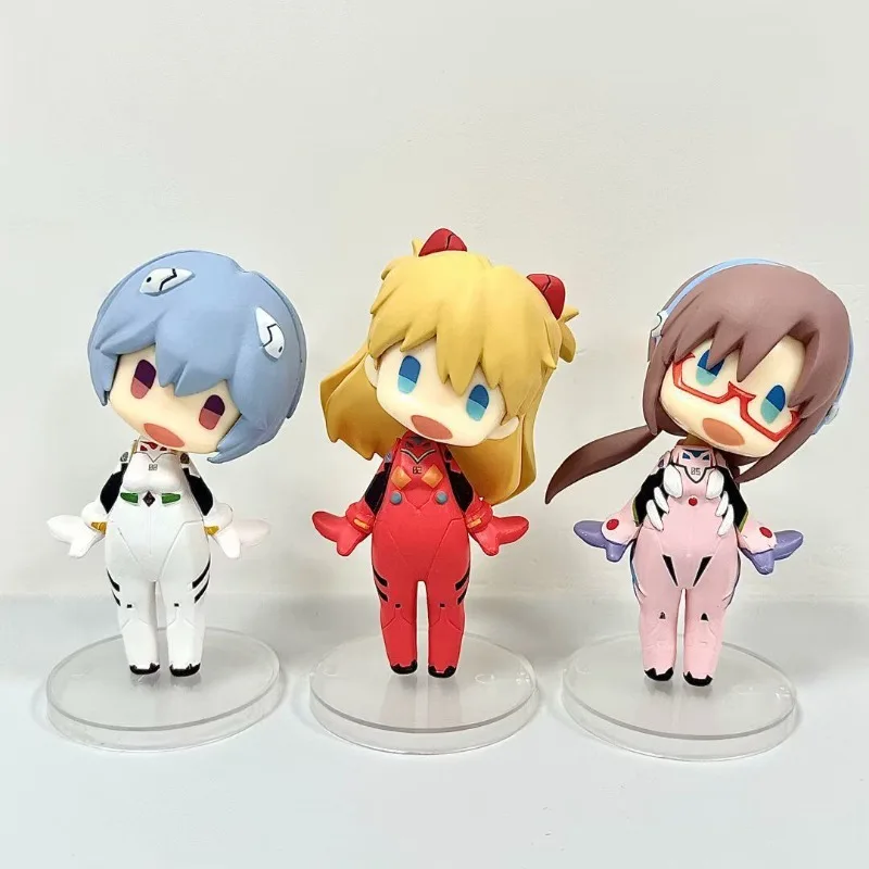 

Evangelion EVA Ayanami Rei Asuka Q version standing model beautiful girl anime figure wholesale For Children's Gifts