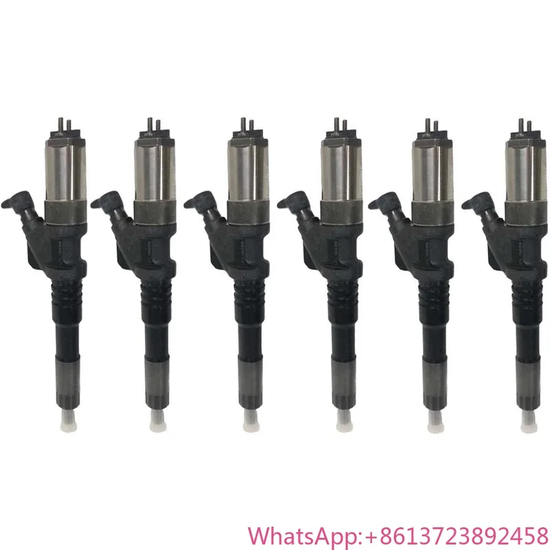 

Common Rail Fuel Injector 6PCS 095000-0801 For Komatsu SA6D125E-3A-7W Engine WA470-5 Wheel Loader PC400-7 Crawler Excavator