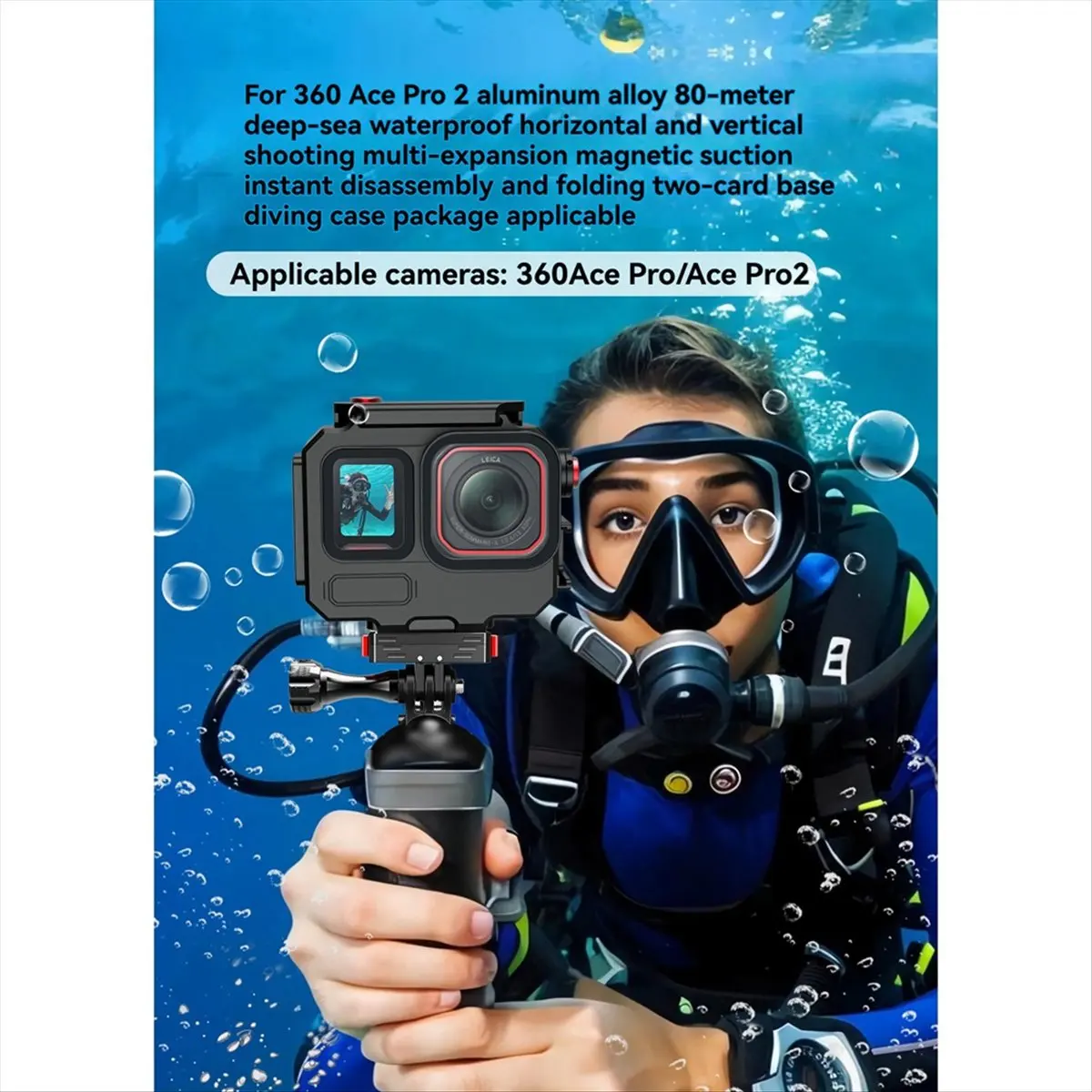 SPECIAL OFFER 263FT/80M Waterproof Case for AcePro2 Underwater Diving Protective Housing Shell Action Camera Accessories