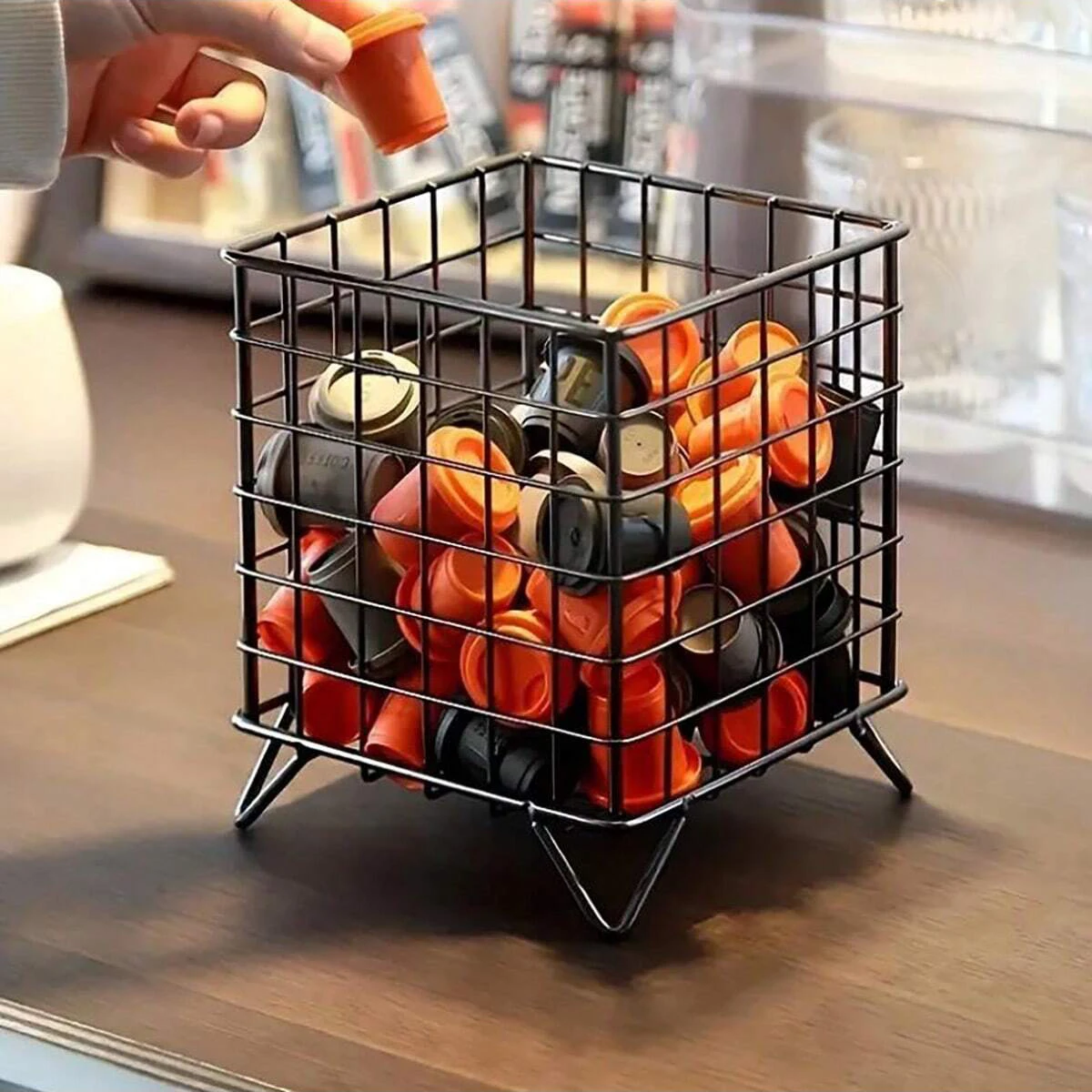 

Multifunction Square Mesh Pen Pot Desk Tidy Stationery Organiser Pencil Storage Basket Makeup Brush Container Student Pen Holder