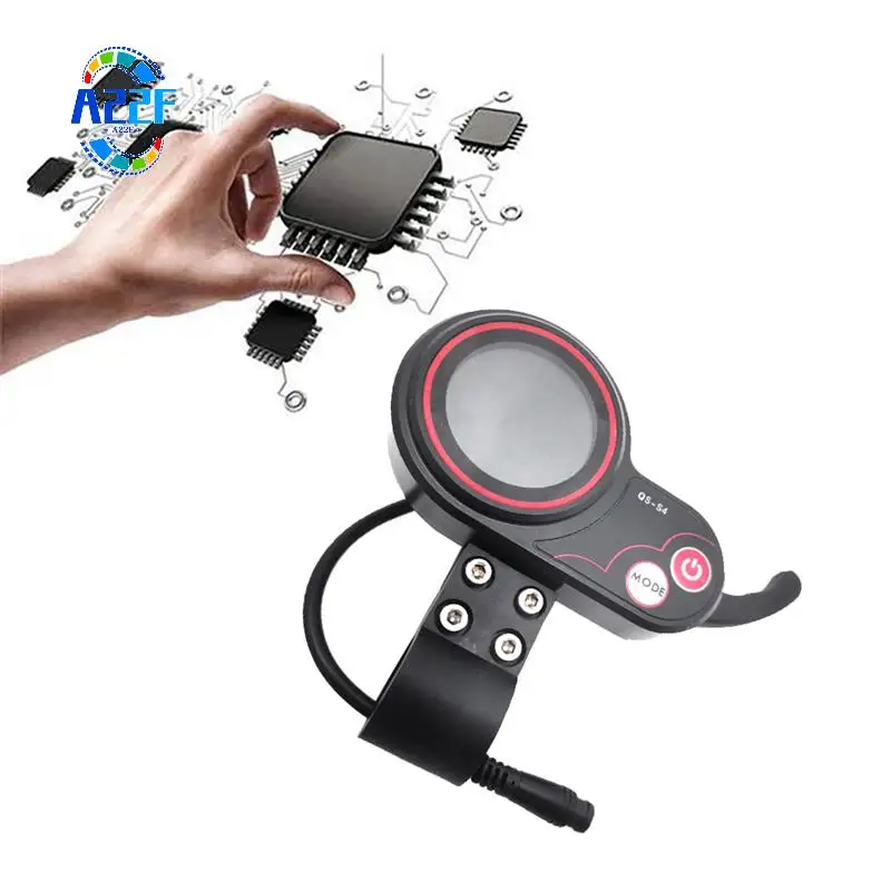 

A22F-QS-S4 72V Thumb Throttle LCD Display Meter+Lgnition Lock Key Long Cable Only For Zero 11X Electric Scooter 6PIN Display Par