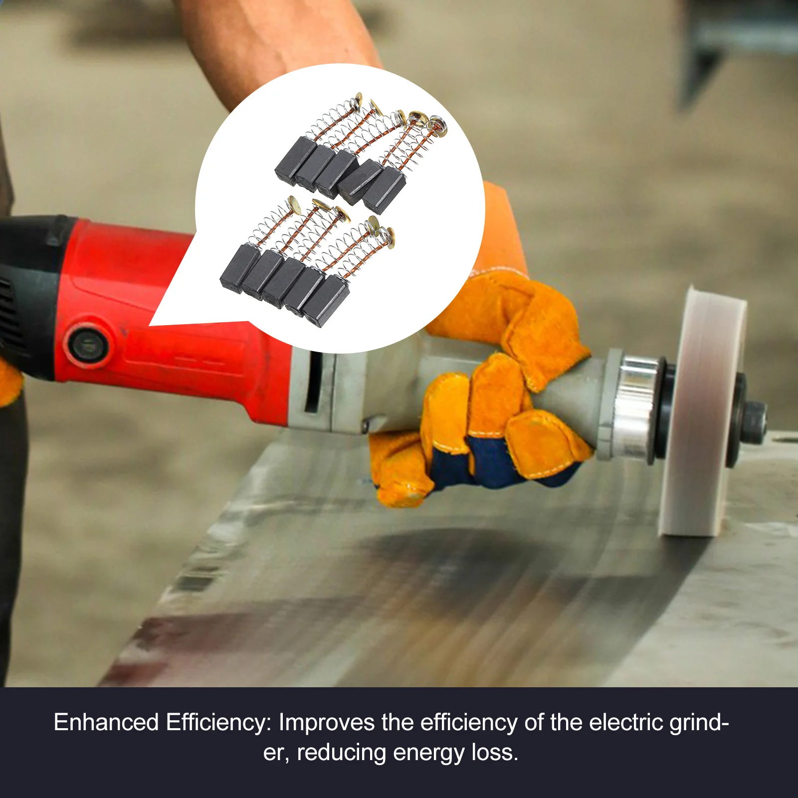 

20pcs Electric Grinder Carbon High Durability For Motor Tool Stable Power Supply Grinder Brush Replacement Power