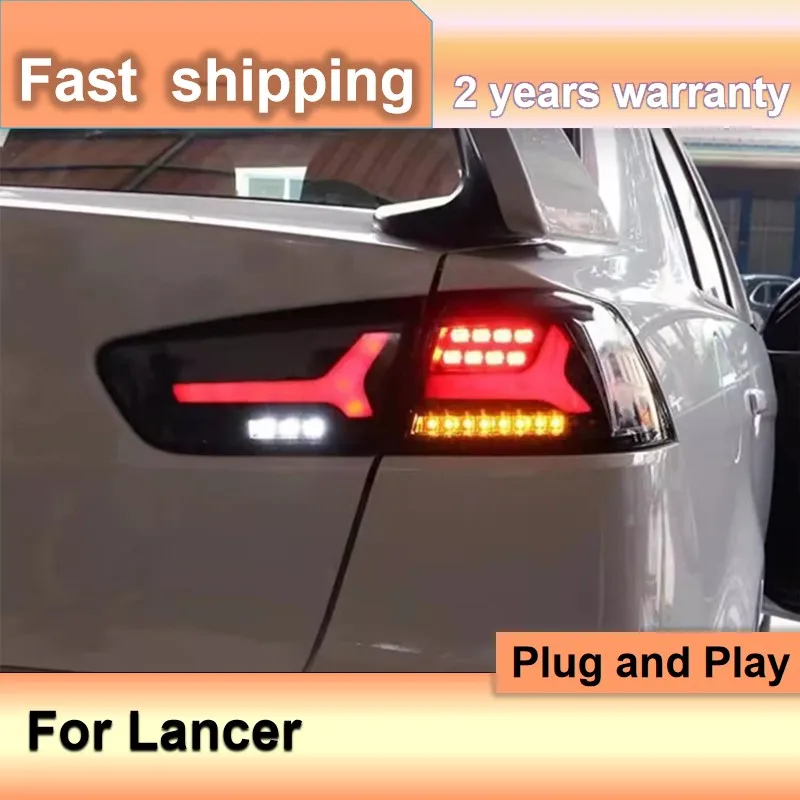 Car Accessories for 2009-2016 Mitsubishi Lancer Tail Lamp 2009-2016 Lancer EX Taillights Rear DRL Fog Brake Turn Signal Reversin