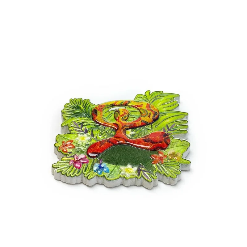 Ornamento a forma di serpente Souvenir dal design unico Regalo di accompagnamento Collezione di souvenir magnetici per frigorifero
