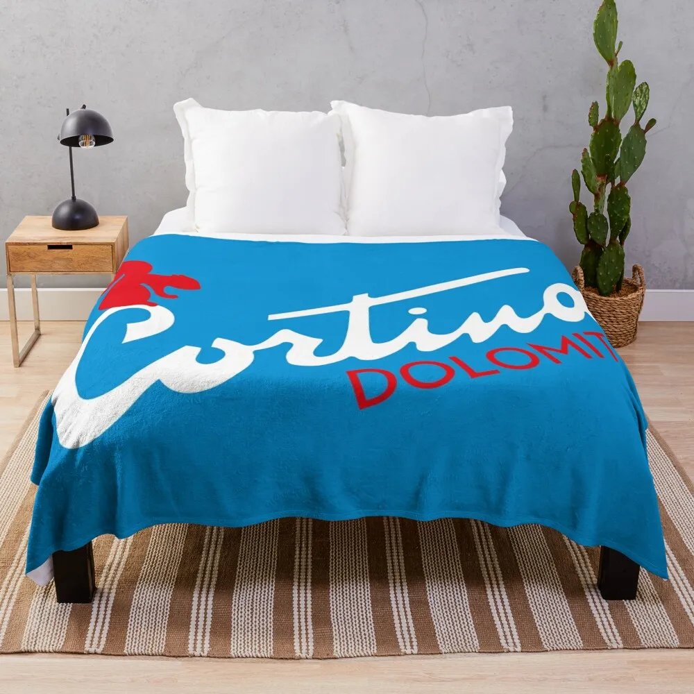 Love Italian Skiing Cortina Dolomiti Italia Throw Blanket Picnic Giant Sofa Sofa Throw Nap Blankets