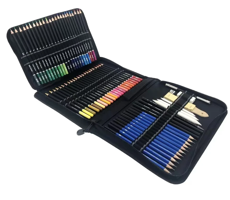 95/145 Pcs Sketching Pencils Set Professional Complete Drawing Pencils Graphite Pencils Beginners Artists Art Painting Tool Kit