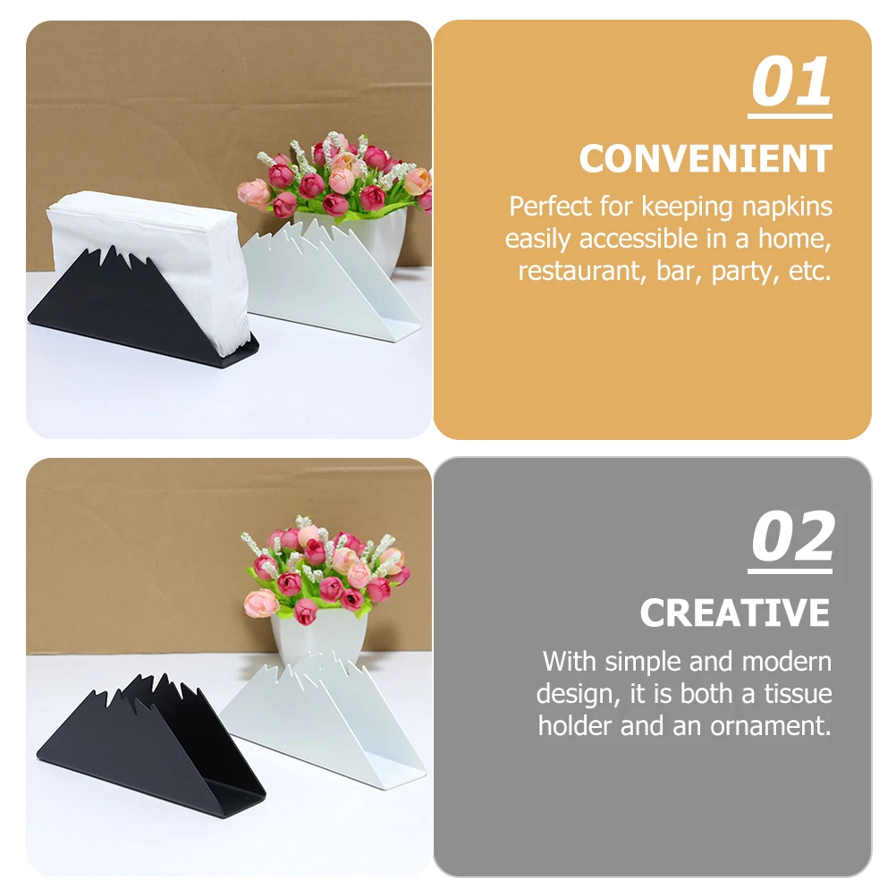 

Sturdy Metal Napkin Stand Premium Iron Tissue Holder Compact Countertop Organizer Decorative Kitchen Accessory For Home
