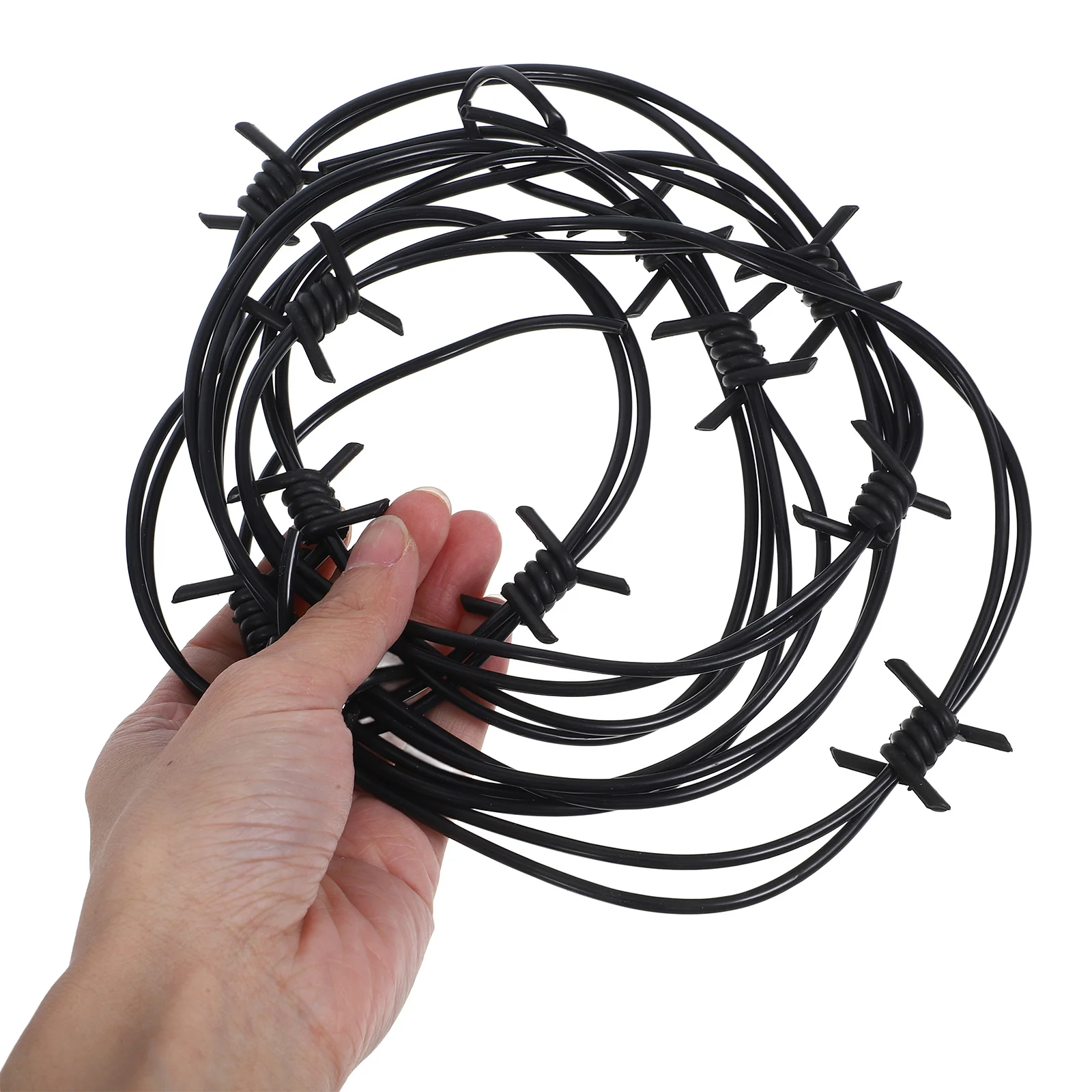 Decorazione a catena di ferro con filo spinato per la decorazione dell'orrore della festa di Halloween Ornamento di simulazione Puntelli decorativi di scherzo di trucco