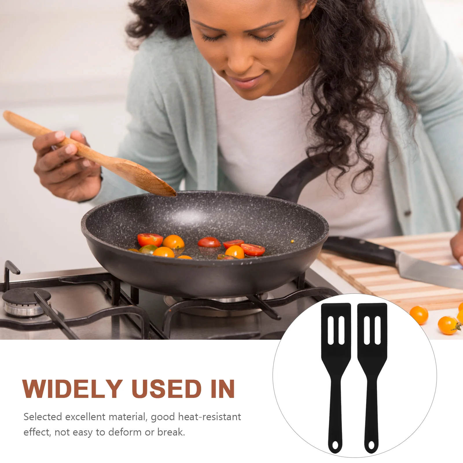 

2Pcs Silicone Kitchenware Cooking Tools Heat Resistant Non Stick Steak Fish Kitchen Spatula BBQ Pan Utensils Home Use