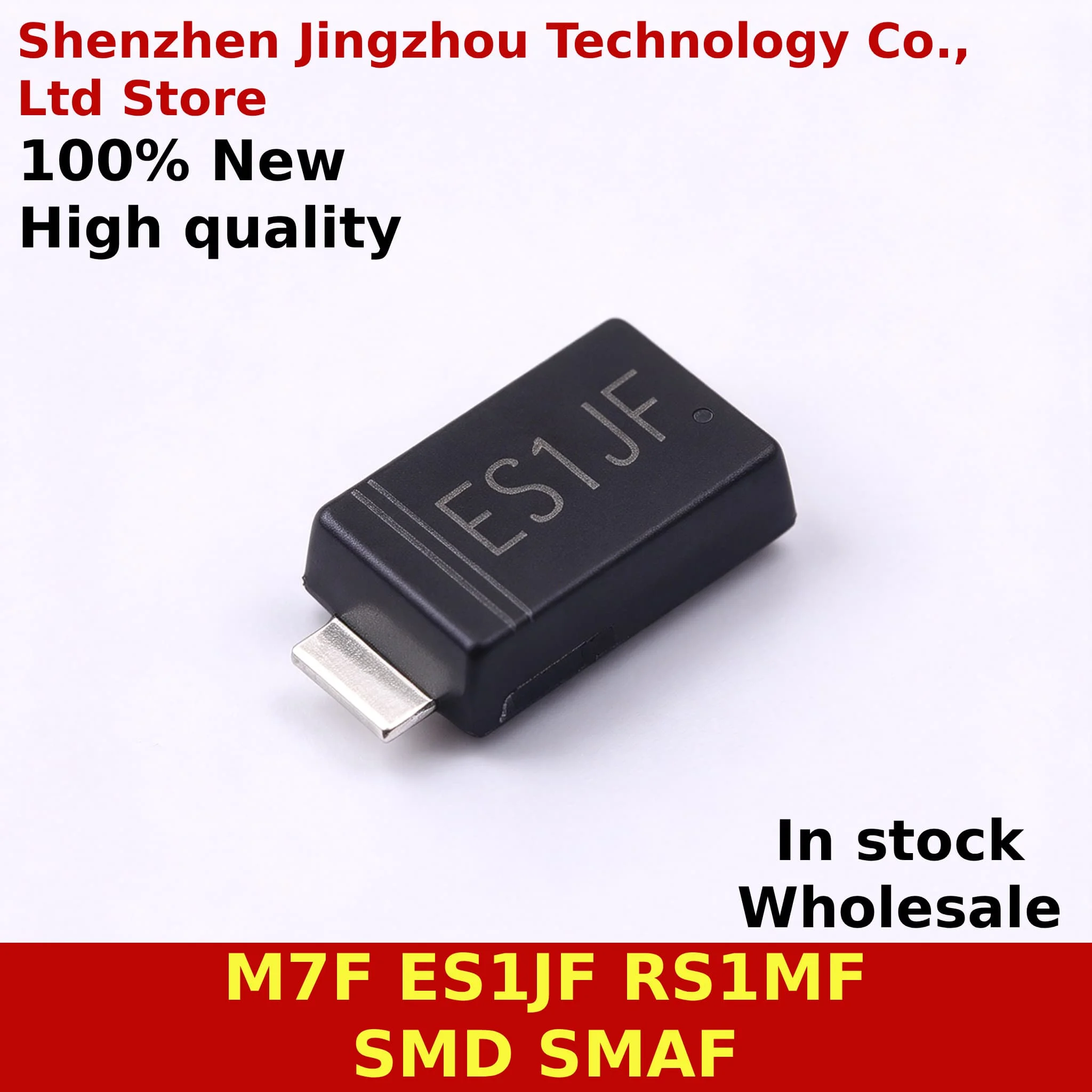 (100PCS) 100% New M7 ES1J RS1M Schottky 4007 Thin Section M7F ES1JF RS1MF SMD SMAF Rectifier Diode In Stock