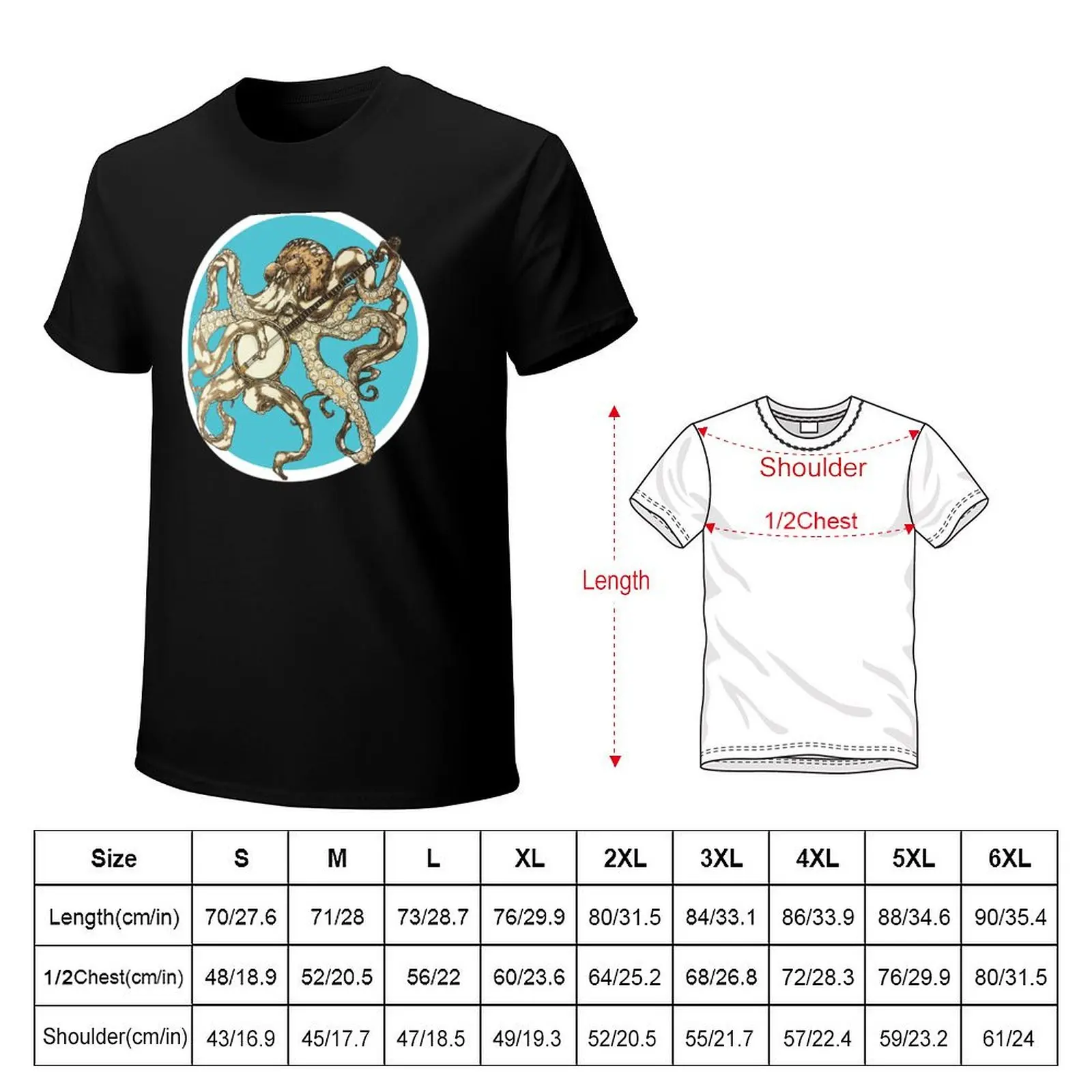 Octopus Band: Banjo T-Shirt shirts graphic tees cute clothes korean fashion t shirts men