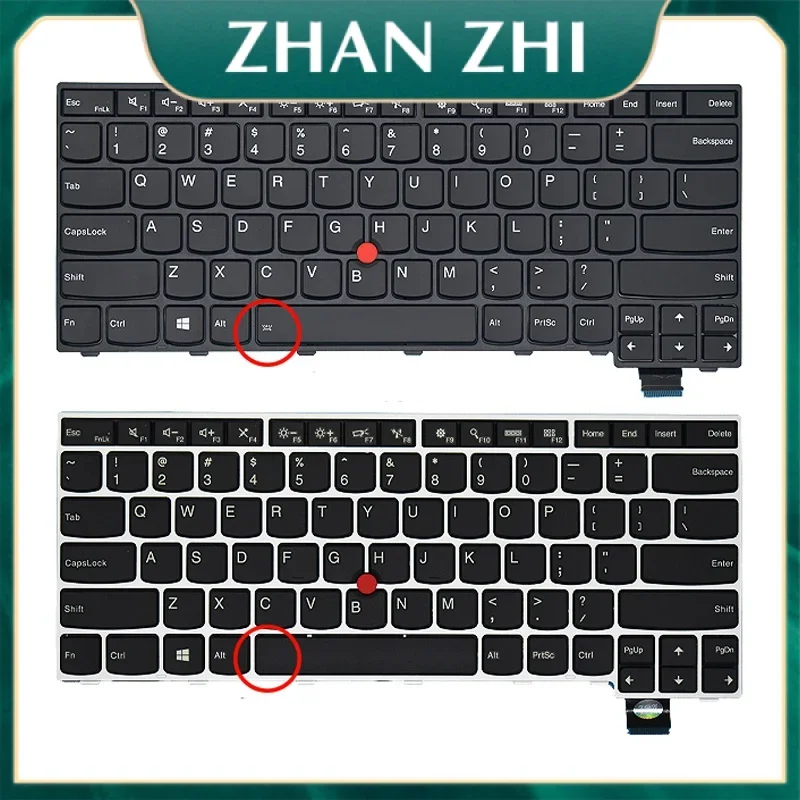 New laptop keyboard compatible for Lenovo ThinkPad 13 t460p t470p S2 (16-17)