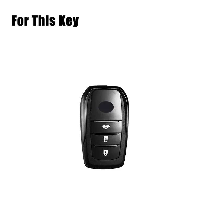 TPU Car Remote Smart Key Fob Case Cover Holder For Toyota Camry RAV4 Hilux Highlander Prado Fortuner Land Cruiser Riez Innova 86