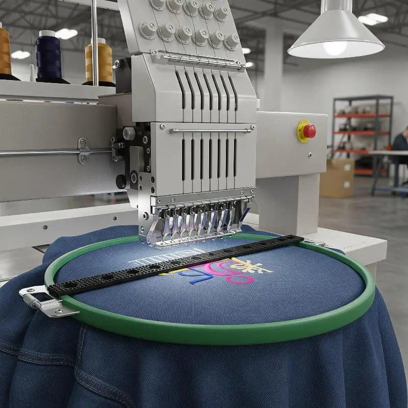 High Quality 9 Needle Embroidery Machine Needles Black Rubber Backing Compatible with Tajima Happy Embroidery Machines