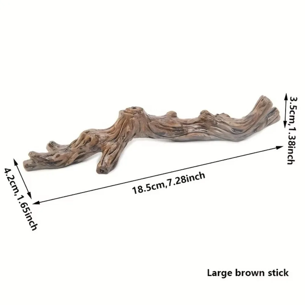 

New Simulation Rainforest Landscape Resin Lizard Guarding The Palace Spider Snake Tank Climbing Tree Ornament Landscape Supplies