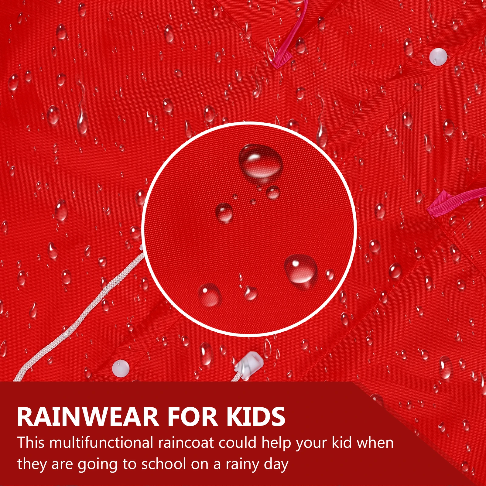 

Adorable Raincoat Waterproof Big Hat Eva Durable Light s Rain Poncho For School Travel Outdoor Cartoon Rainwear Rain