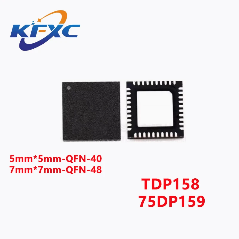 (1piece)100% New TDP158 TDP158RSBR SN75DP159RSBR SN75DP159RGZT SN75DP159 75DP159 5mm*5mm 7mm*7mm QFN-40 QFN-48 Chipset