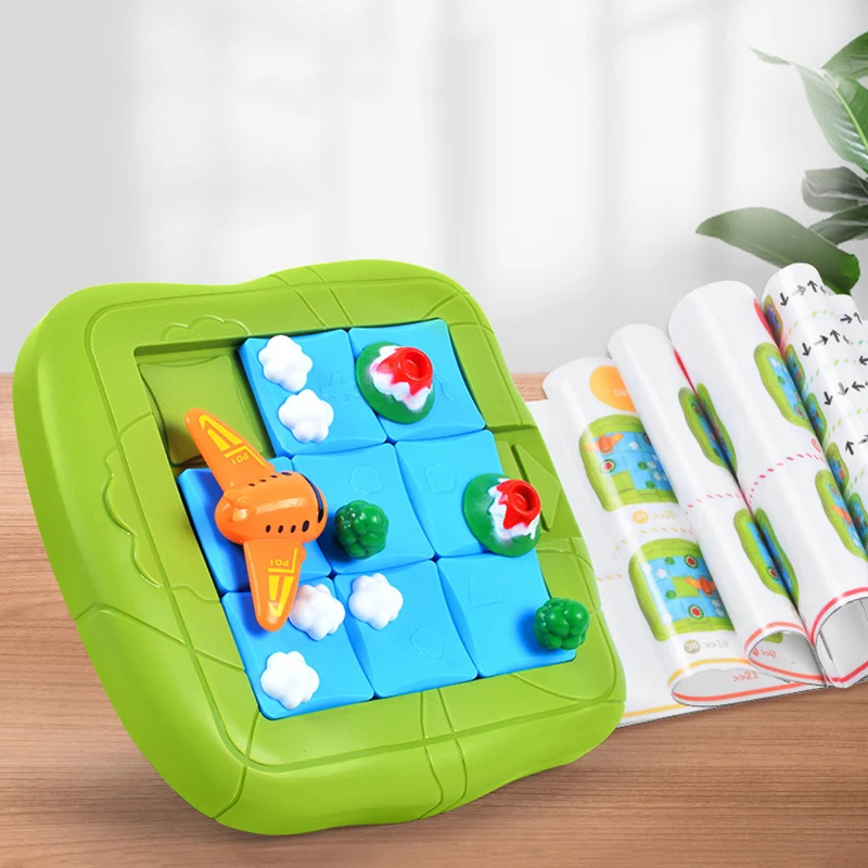 Kinderpuzzelspeelgoed Vliegreis Intellectuele Vooruitgang Training Hersenontwikkeling Ruimte Montessori Strategie Bordspellen