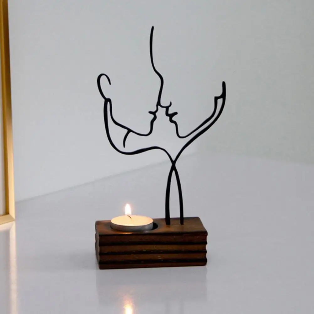 Candle Holder  Modern Decorative Minimalist  Valentine's Day Candle Holder for Bedroom