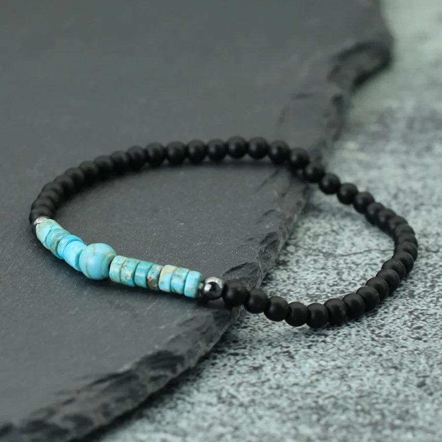 Bohemia Emperor Stone Bracelet Unisex 4mm Small Beads Braslet Gemstone Stretch Beaded Braclet Leisure Pulseira Accessories Joias
