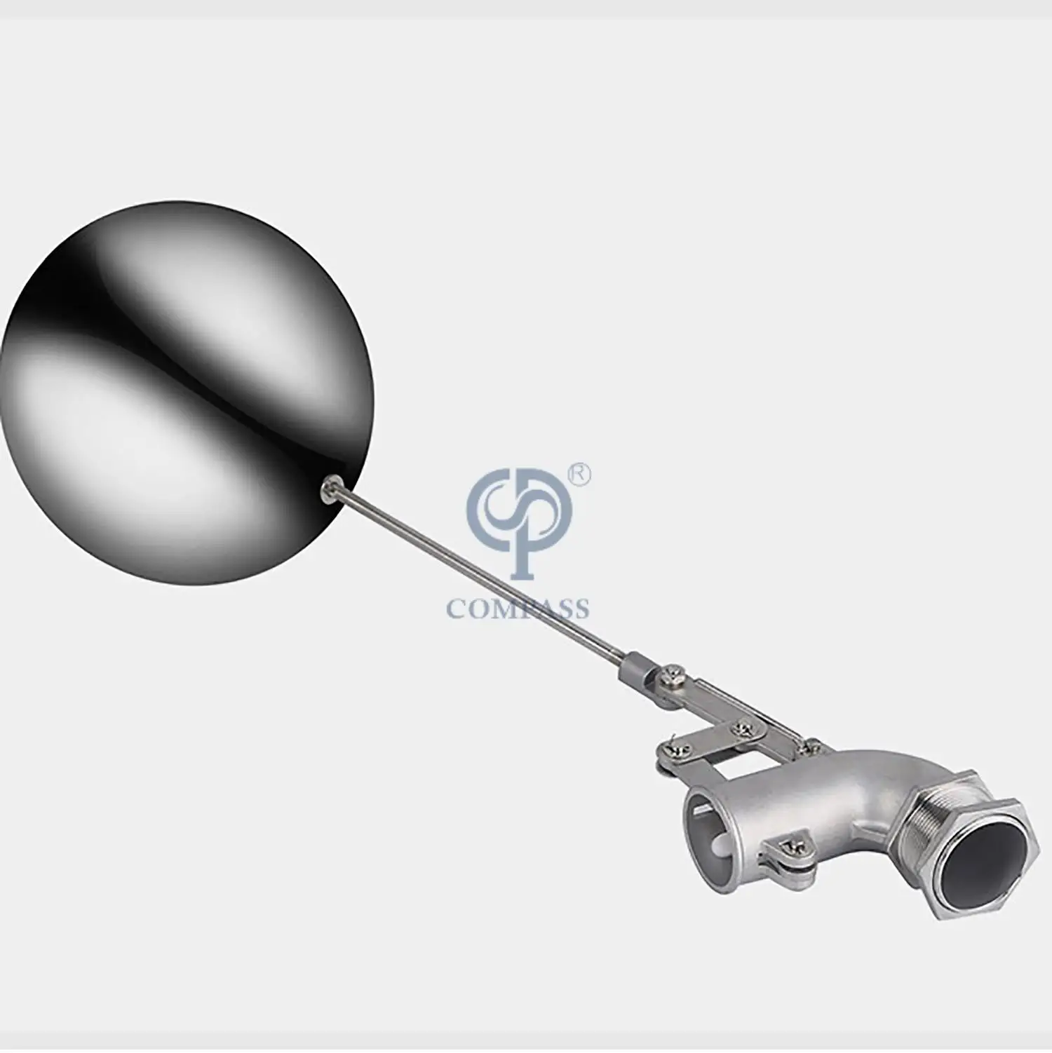 

Compass Water Level Control Ball Floating Valve SS304 Sanitary Stainless Steel Float Ball Valve for Water tank