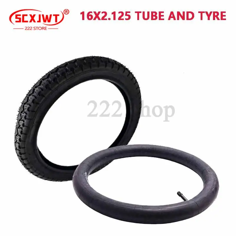 For 16X2.125 bicycle tires for 16 inch light electric bicycles, with inner tube/outer tire/inner outer option combination