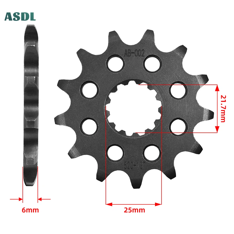 520 13T 14T 15T Motor Front Sprocket Gear Star Cam for Kawasaki 400 Ninja EN650 ER-6n ER-6f EX650 KLE650 Z650 ER650 YZ250 WR450