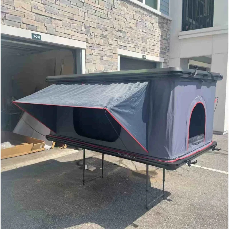 

Waterproof 4x4 Rooftop Tent for Cars 1.45m Width Aluminum Hard Shell Ladder for Offroad Camping Budget-Friendly for 2 People