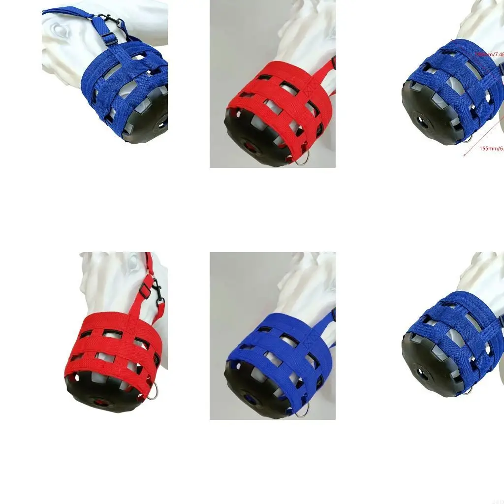 Basket Horse Mouth Cover with Front Panel for Stable Use 24BD