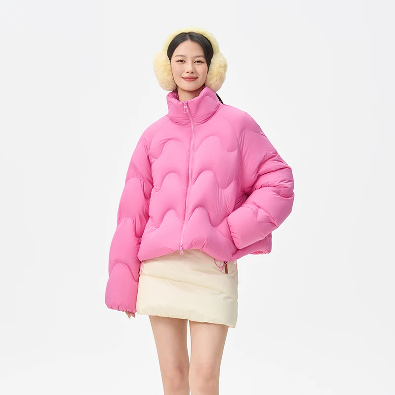 Piumini imbottiti per anatra Chericom Colletto alla coreana leggero da donna Cappotti invernali antivento Abbigliamento femminile facile da pulire Y318175Y