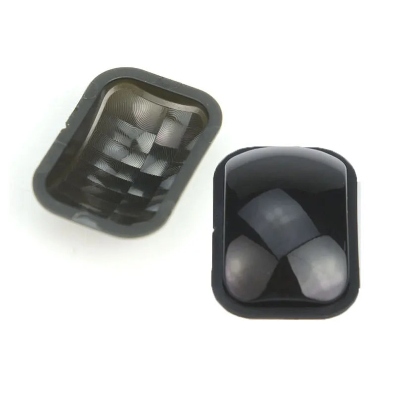 10PCS 33.99x8.38mm Optical HDPE Plastic Black Human Body Infrared Sensing Fresnel Lenses Focal Length 12mm PIR Lens