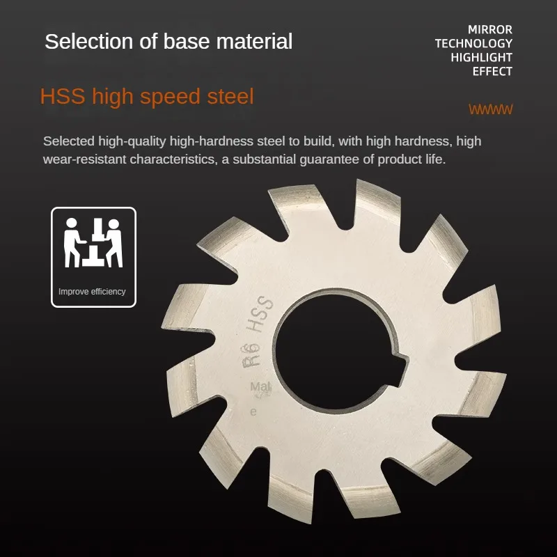 High speed steel convex semi-circular milling cutter, outer R-arc milling cutter R1R2R3R4R8R20
