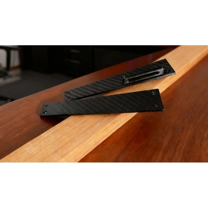 N+ Carbon Fiber Texture for Made68 Side Panels Compatible with Ribbon, Durable Keyboard Side Plates with Mounting Hardware
