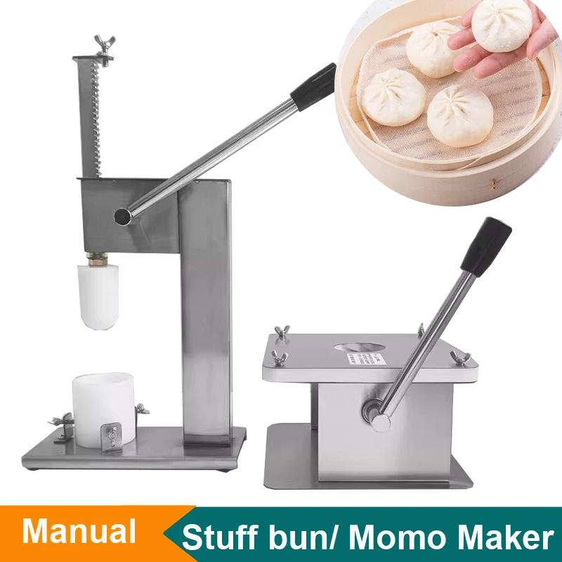 

20-50g Hand Crank Steamed Bun Machine Stuffed Momo Maker Chinese Baozi Wrapper Making Machin Steamed Stuffed Bun Maker