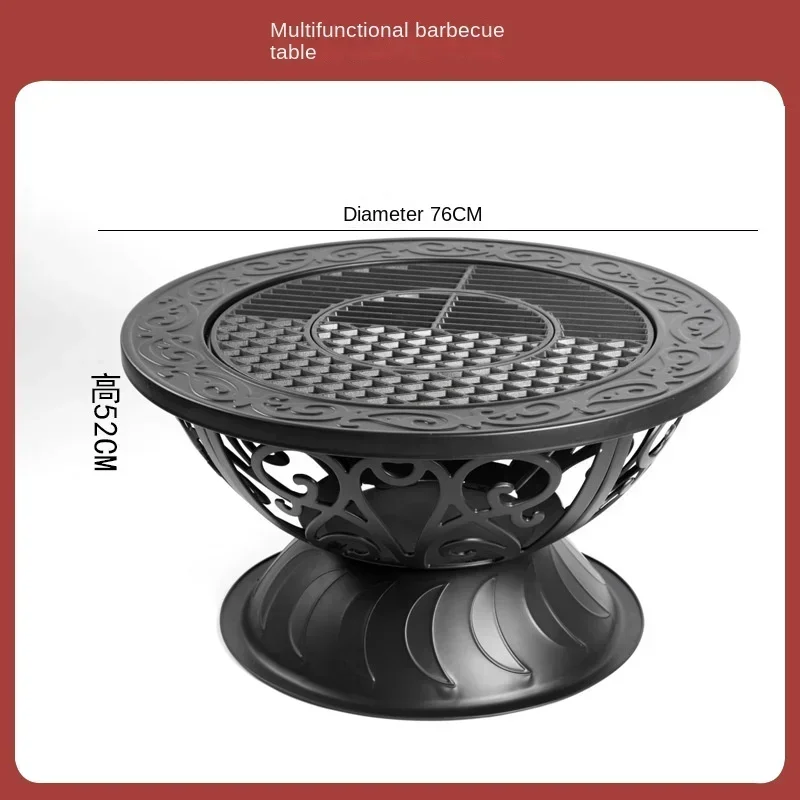 

Home heating pot, charcoal, courtyard tea, cooking barbecue tea, barbecue table, indoor heating stove