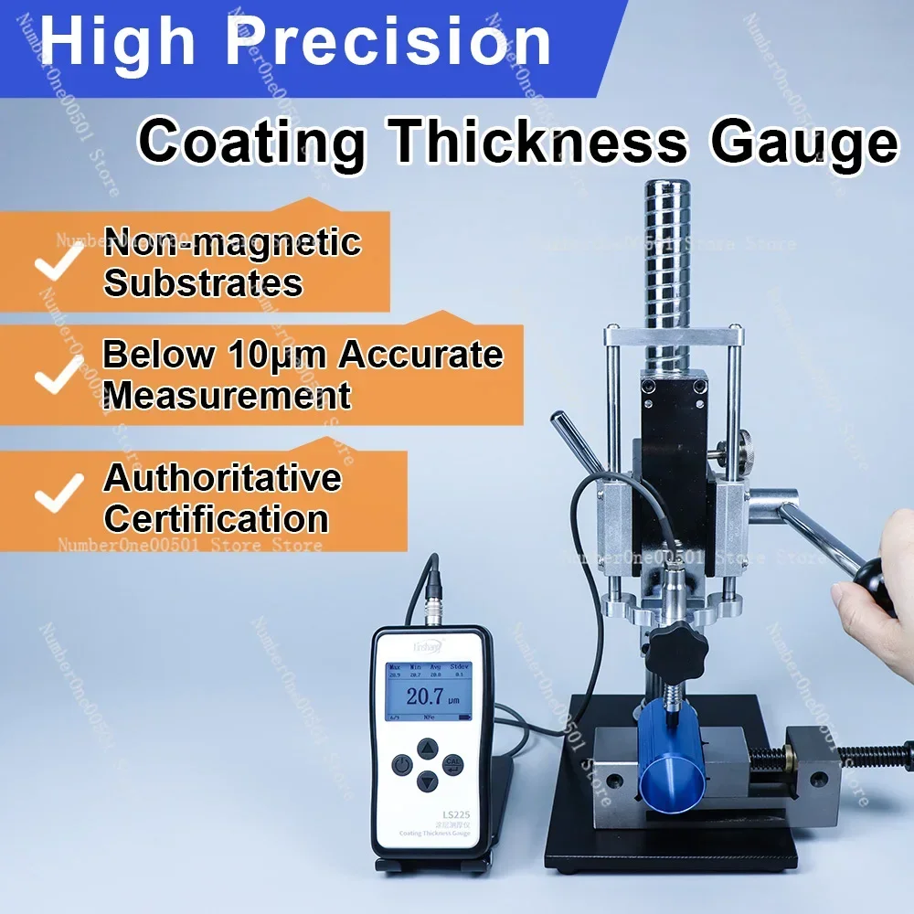 LS225 And F500 Magnetic Induction Coating Thickness Gauge Meter High Precision Industrial Ultra Thin Coating Thickness Tester