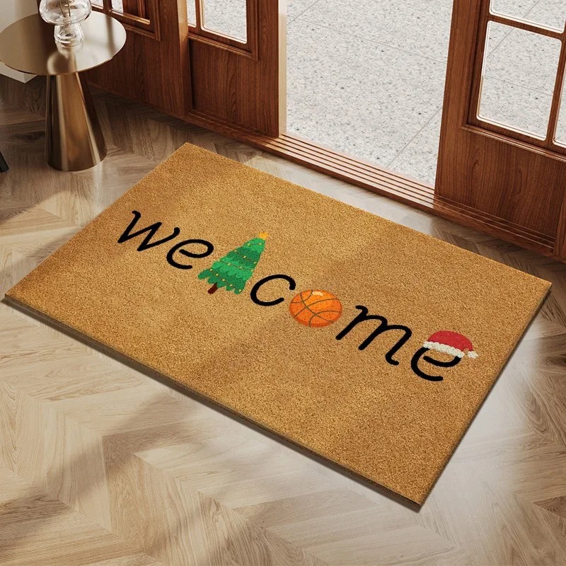 High Quality Imitation Coconut Doormat Non-slip Absorbent Floor Mat Porch Outdoor Welcome Mat Home Decoration 2