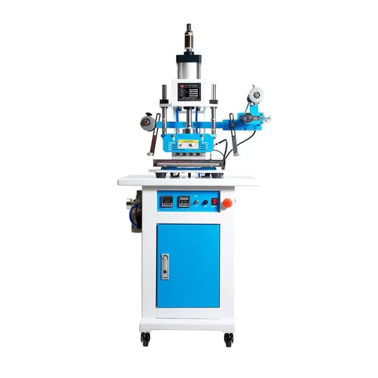 -p Hot Sale Automatic Digital Pneumatic Gold Foil Leather Logo Embossed Hot Stamping Machine for PVC Wooden Box Cardboard Motor*