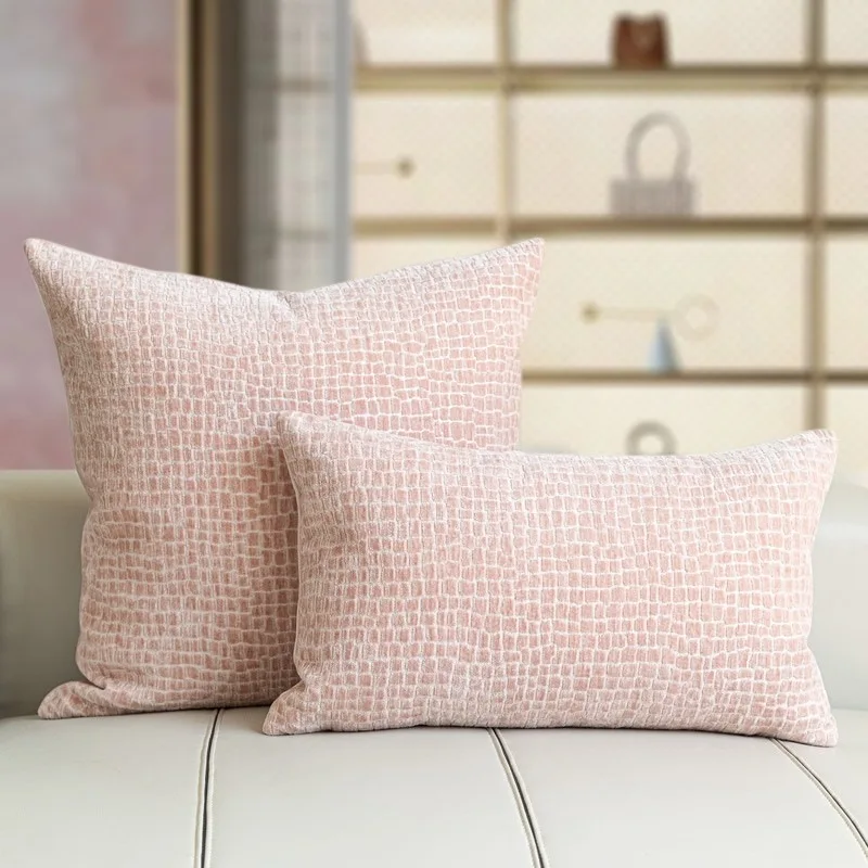 30X50/45X45C/50X50M Pink Woven Throw Pillow Cover Nordic Light Luxury Cushion Cover Decor Home Decorative Pillowcase 2026 New