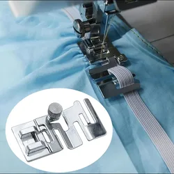 1 Pcs Foot Presser Domestic Household Sewing Machine Foot Presser Elastic Cord Band Fabric Stretch Feet Set Sewing Accessories