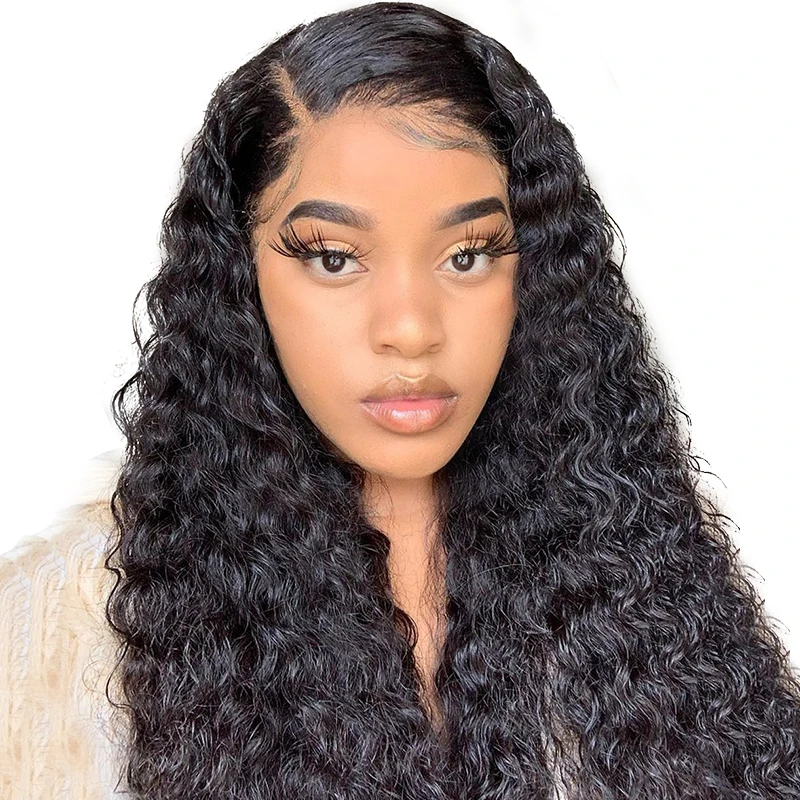 Isee Haar Braziliaanse Water Wave Pruik 13X6 Hd Kant Frontale Pruik Voor Vrouwen 13X4 Lace Front pruik Vetersluiting Krullend Menselijk Haar Pruik - afbeelding 2