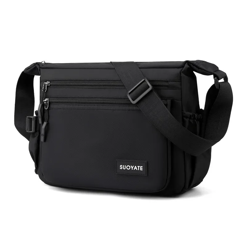 Bolso de mensajero Horizontal de un hombro para hombre, bolsa de libros de gran capacidad para deportes al aire libre, bolsa de agua, bolsos cruzados