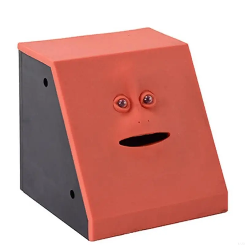 Y88D 1PCカラフルなATMマシンおもちゃ自動音楽金貨銀行笑顔の顔の銀行