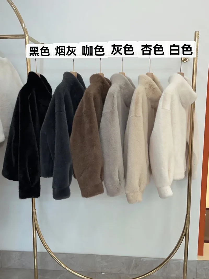 2025 femmes hiver chaud manteau fourrure fausse fourrure col montant manteau coupe-vent veste haut pour femme manteau Casaco Feminino