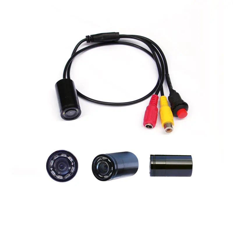 2026unique Waterproof Micro Video Camera LED Underwater Camera for Sewer DC 12V 90 Degree Light /on-off /self-motion 3rd Eye 1/4
