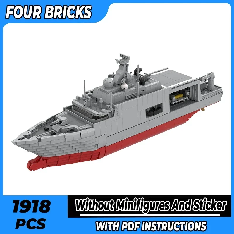 Moc Building Bricks Boat Model Mine Countermeasures Vessel Technology Modular Blocks Gifts Toys For Children DIY Sets Assembly