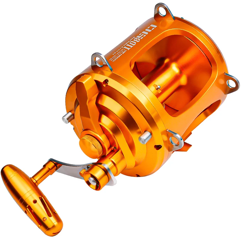 

Two-Speed Jigging Fishing Reels 80W Boat Max Drag 45Kg Saltwater Ocean Tuna Full Metal Big Game Trolling Fishing Reel DG80II