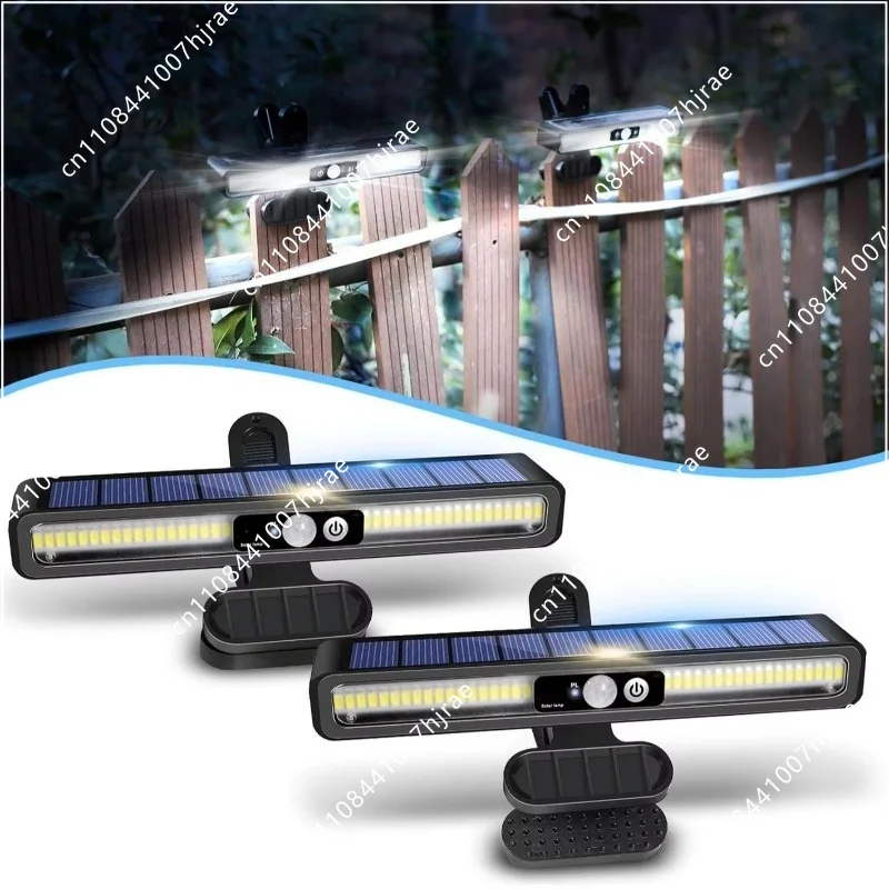 Super Bright Outdoor IP65 Monocrystalline Solar LED Sensor Light Lithium Battery 5-8m Sensing Distance Dimmable For Garden