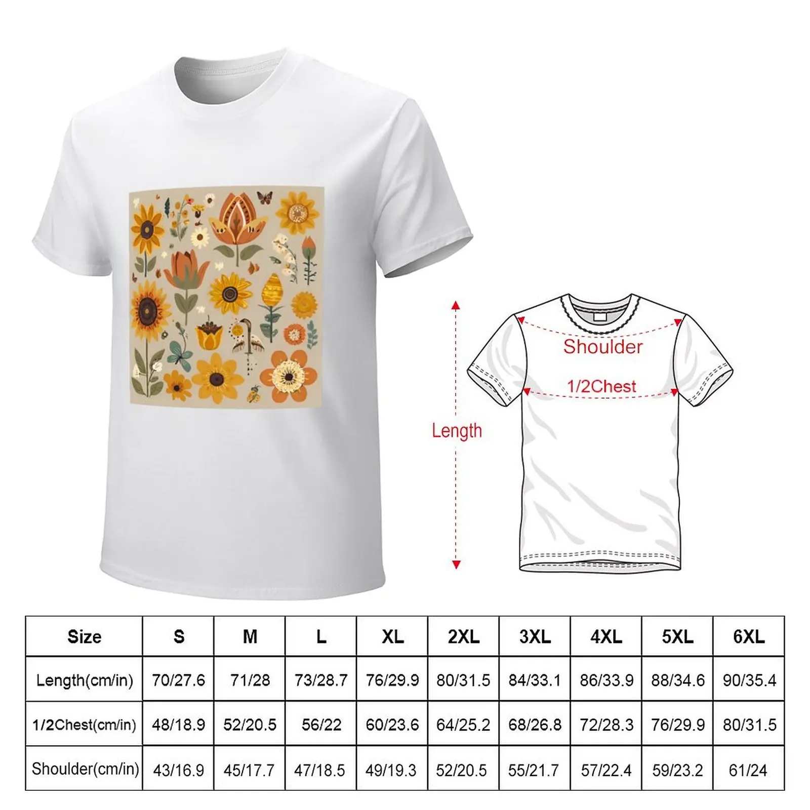 Floral Symphony: Celebrating Spring's Arrival T-Shirt tees korean fashion oversized t shirts for men